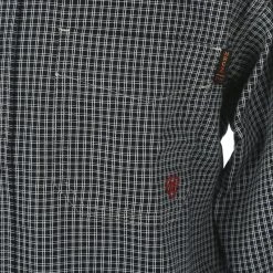 Ariat Men's Flame Resistant Blue Check Long Sleeve -jeans shop 10013513 3