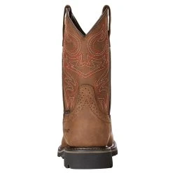 Ariat Mens Sierra Delta H2O Oily Brown 10in Top Work Boots -jeans shop 10023056 2
