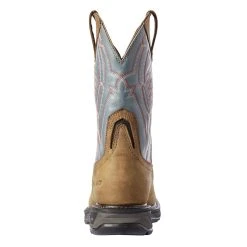 Ariat Men's Workhog TX Dare Aged Bark 11in. Steel Blue Top Soft Toe Work Boot -jeans shop 10031473 2