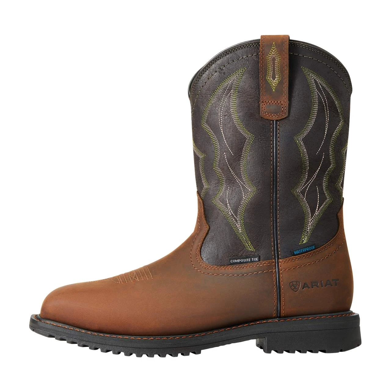 Ariat Men Brown Rigtek WP Comp Toe Work Boot 2 Ariat Men Brown Rigtek WP Comp Toe Work Boot - Image 2