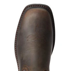 Ariat Men's Groundwork H2O Bitter Brown 11in. Brown Top Soft Wide Square Toe -jeans shop 10034724 3