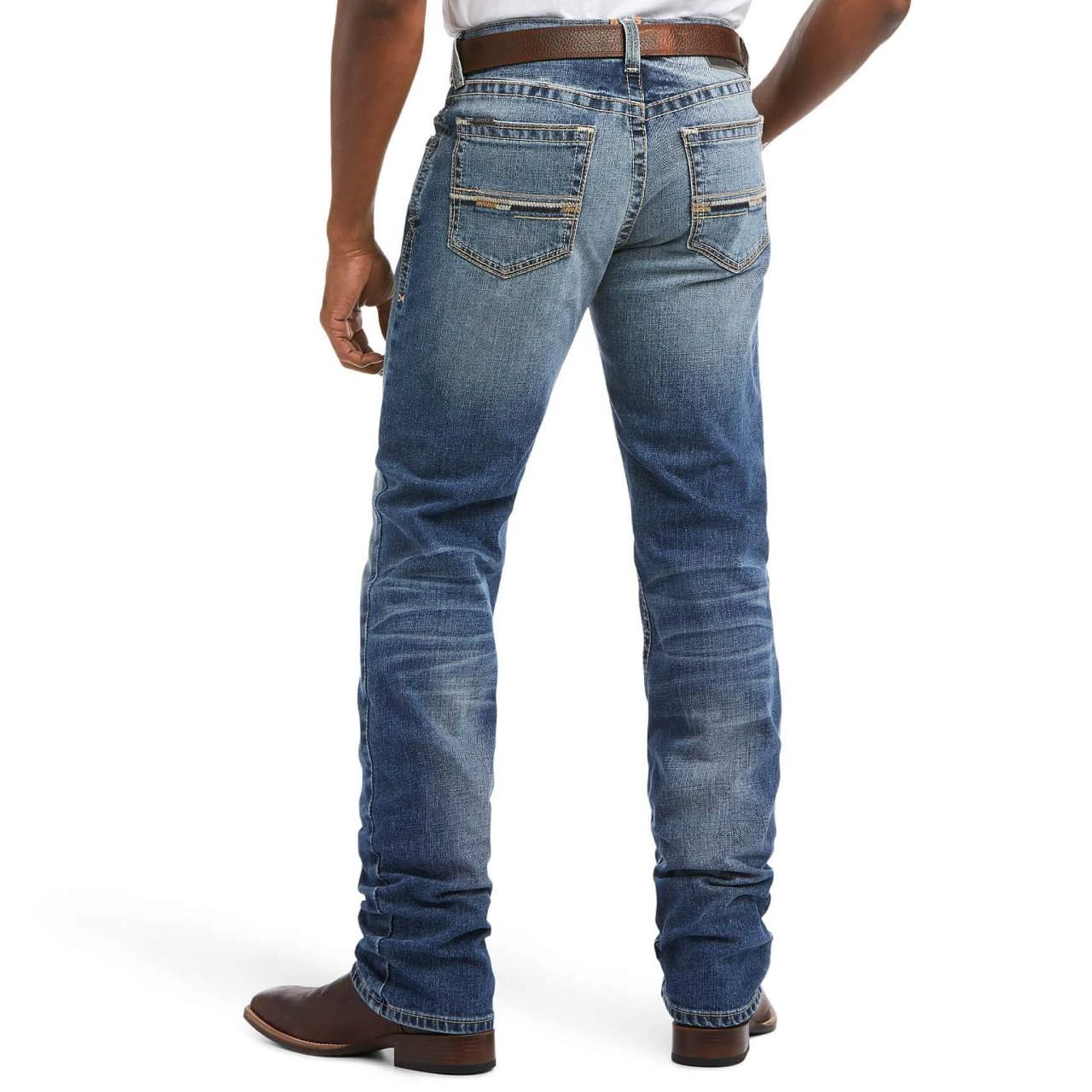 Ariat Men's M4 Low Rise Stretch Longspur Stackable Straight Leg Jean 2 Ariat Men's M4 Low Rise Stretch Longspur Stackable Straight Leg Jean - Image 2
