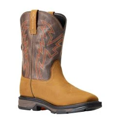Ariat Men`s Workhog XT Boa H20 Aged Bark 11` Brown Top Soft Toe Work Boot -jeans shop 10038921 3