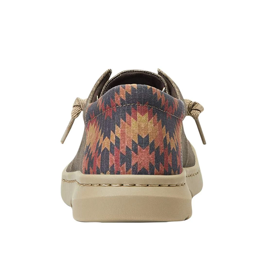 Ariat Men`s Hilo Stretch Lace Dark Tan/ Rust Aztec Print Casual Shoe 3 Ariat Men`s Hilo Stretch Lace Dark Tan/ Rust Aztec Print Casual Shoe - Image 3