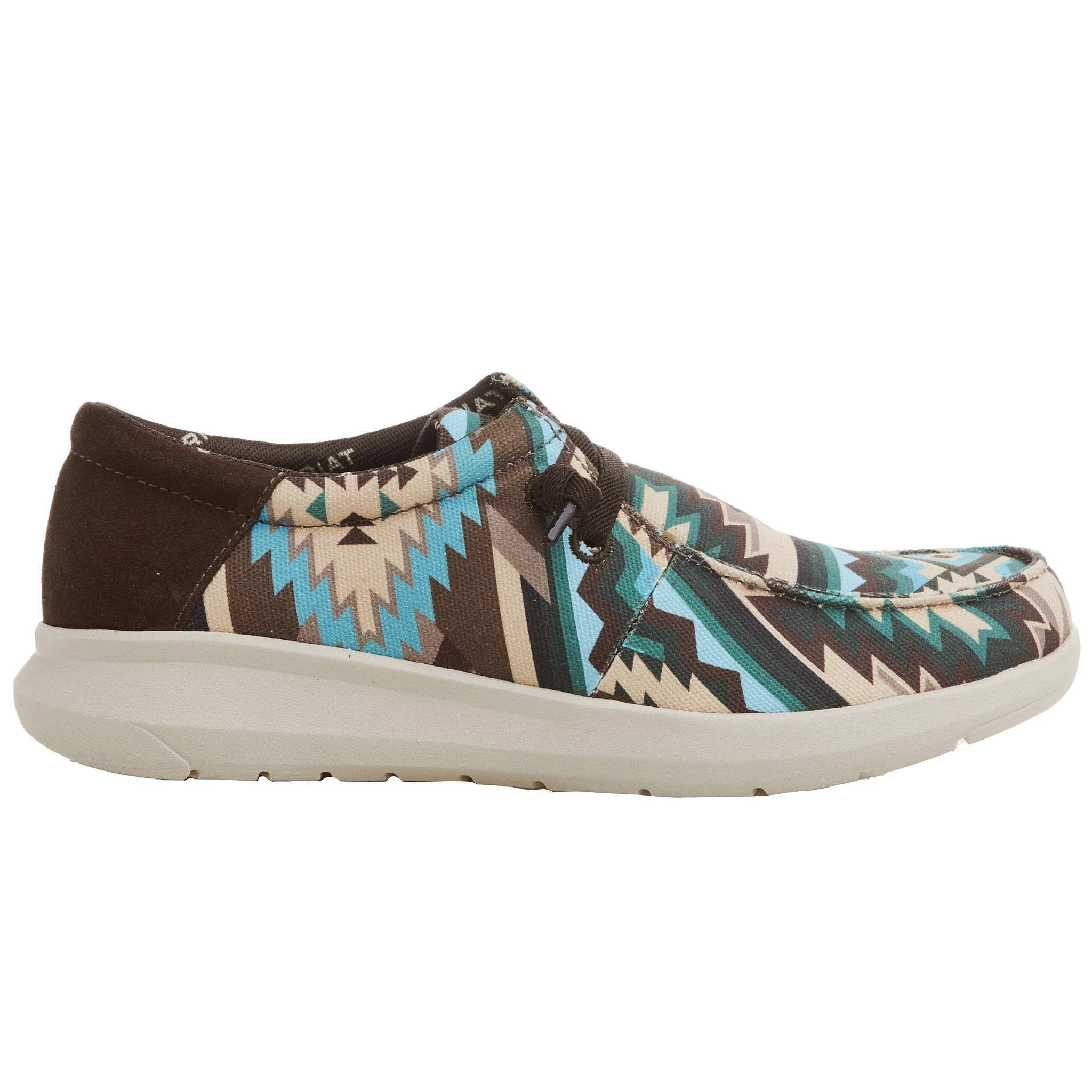 Ariat Men's Hilo Stretch Lace Blue Southwest Print Dark Denim Casual Shoe 5 Ariat Men's Hilo Stretch Lace Blue Southwest Print Dark Denim Casual Shoe - Image 5