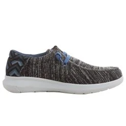 Ariat Men's Hilo Stretch Lace Heather Grey And Blue Aztec Print Casual Shoe -jeans shop 10046907 04