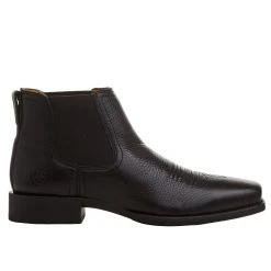 Ariat Men's Booker Ultra Square Toe 6in Black Deertan Top Pull On -jeans shop 10046984 05