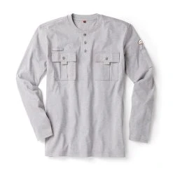Rasco FR Heather Gray Utility Henley