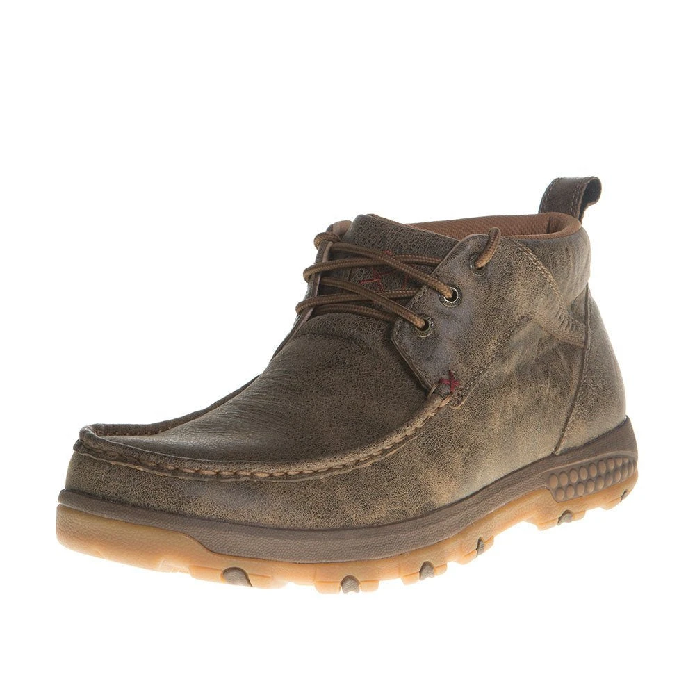 Twisted X Men's CellStretch Brown Bomber Casual Lace Up Shoe 1 Twisted X Men's CellStretch Brown Bomber Casual Lace Up Shoe