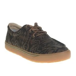 Twisted X Men's Hooey Dark Green And Black Aztec Loper Lace Up Casual Shoe