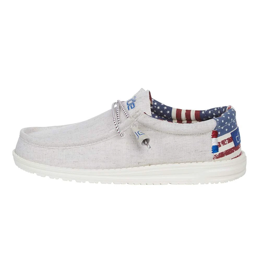 Heydude Men's Wally Off White Patriotic 3 Heydude Men's Wally Off White Patriotic - Image 3