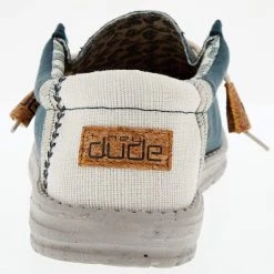 Heydude Men's Hey Dude Wally Line Natural Teal -jeans shop 110798357 04