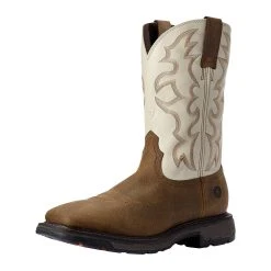 Ariat Men's WorkHog Rye Brown 11in. Cream Top Soft Toe Work Boot -jeans shop 114748 default l afaf85c7 e022 463b 91bf 552cff259ed5