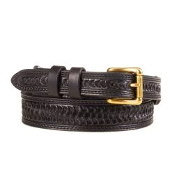 Texas Saddlery Black Swirl Tapered Belt