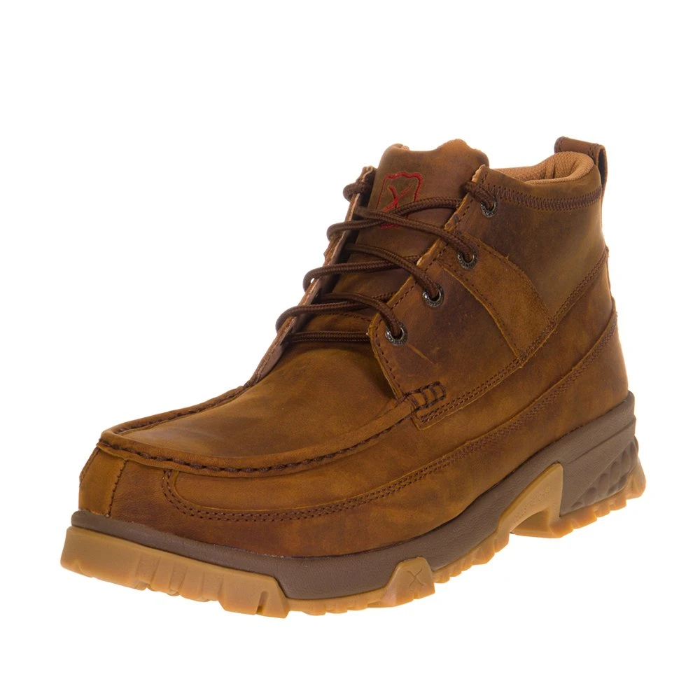 Twisted X Men's Oiled Saddle 4in. Comp Toe Lace Up Work Boot 1 Twisted X Men's Oiled Saddle 4in. Comp Toe Lace Up Work Boot