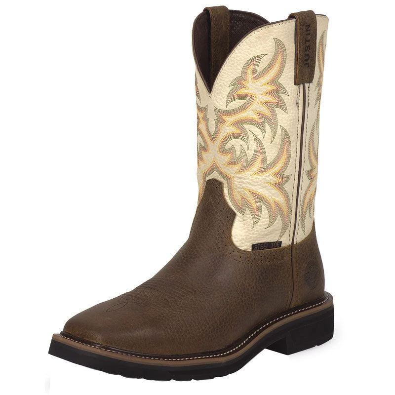 Justin Boot Company Men's Copper Kettle Cowhide Cowboy Boots 2 Justin Boot Company Men's Copper Kettle Cowhide Cowboy Boots - Image 2