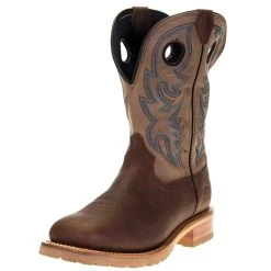 Justin Boot Company Men's Marshal Gun Barrel 11in. Grey H20 Soft Toe Work Boot