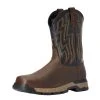 Ariat Men's Rebar Flex Western H20 Dark Brown 10in. Black Top Soft Toe Work Boot