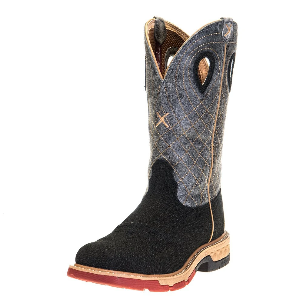 Twisted X Men's Rubberized Brown 12in. Grey CellStretch Alloy Toe Work Boots 1 Twisted X Men's Rubberized Brown 12in. Grey CellStretch Alloy Toe Work Boots