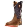 Twisted X Men's Cellstretch Brown 12in. Navy Top H20 SoftToe Work Boot