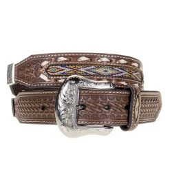 Mf Western Products Men's Nocona Western Belt With Conchos And Inlay