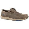 Roper Men's Clearcut Low Brown & Blue Slip On Casual Shoe