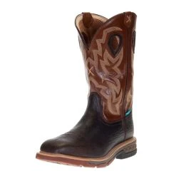 Twisted X Men's Smokey Chocolate 12in. Spice Top Soft Toe Work Boot