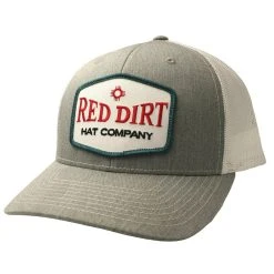 RED DIRT HAT COMPANY Red Dirt Hat Co Punchy Grey And White Cap