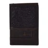 Justin Men`s Tooled Trifold Wallet