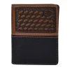 Justin Men`s Basketweave Card Case