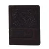 Justin Men`s Tooled Bifold Wallet