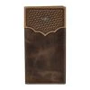 Justin Men`s Basketweave Yoke Rodeo Wallet