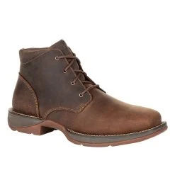 Durango Boots Men Durango Brown 5` Red Dirt Rebel Chukka Steel Toe