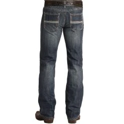 Rock N Roll Cowboy Men's And Pistol Straight Dark Wash Jeans