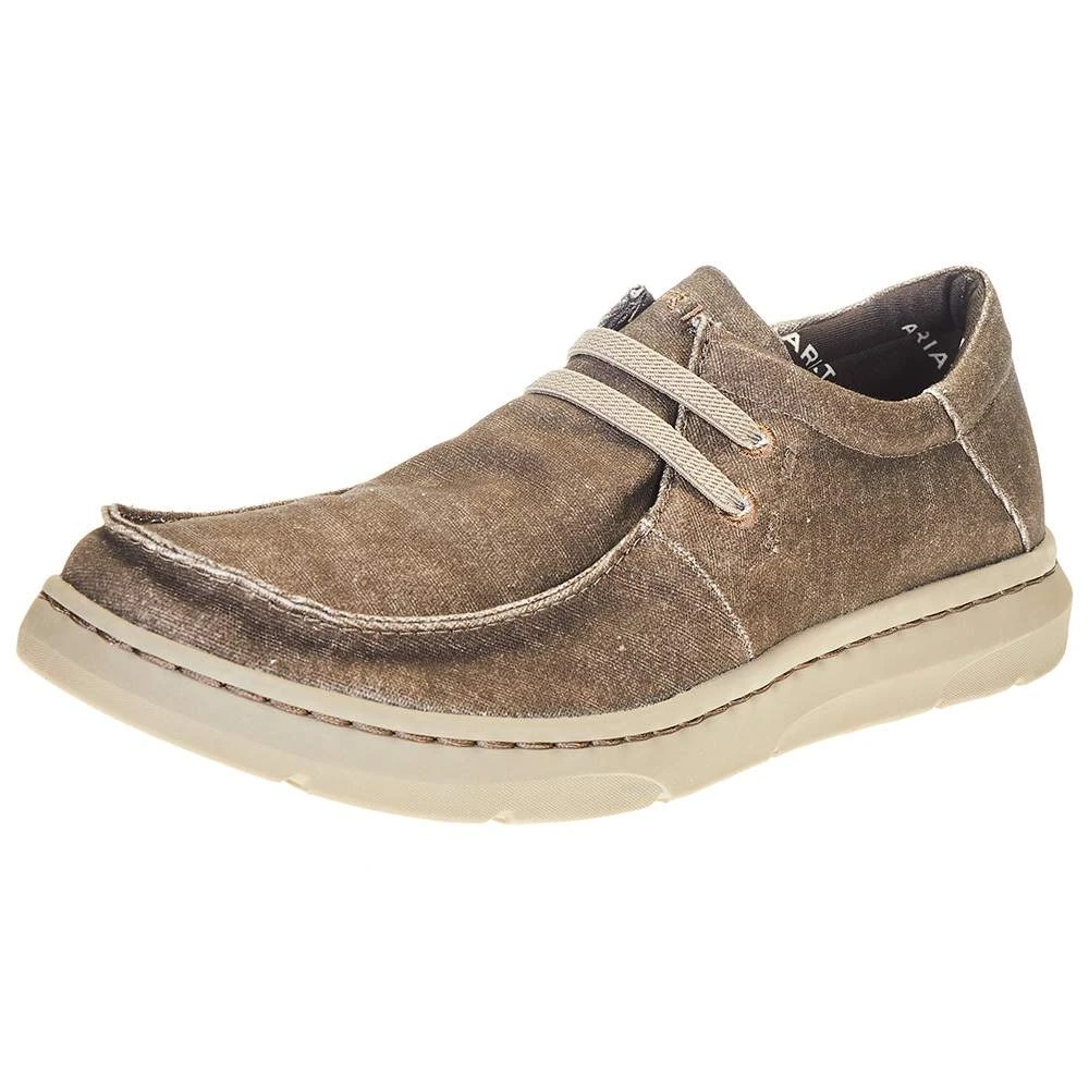 Ariat Men's Hilo Stretch Brown Canvas Shoe 1 Ariat Men's Hilo Stretch Brown Canvas Shoe