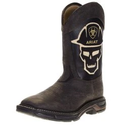 Ariat Men's Workhog XT Venttex Bold Iron Coffee 13in. Roughneck Top Soft Toe Work Boot