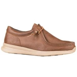 Roper Men's Brown Leather Lace Up Chillin Low Casual Shoes
