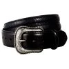 Gem Dandy Accessories Men's Black Grooved Center Belt