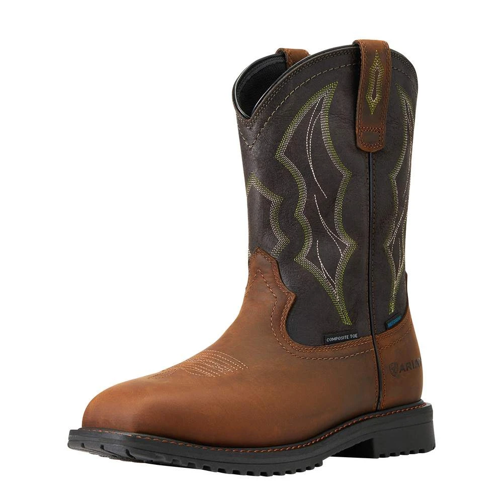 Ariat Men Brown Rigtek WP Comp Toe Work Boot 1 Ariat Men Brown Rigtek WP Comp Toe Work Boot