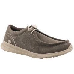 Roper Men`s Chillin Low Brown Canvas Chukka Slip On