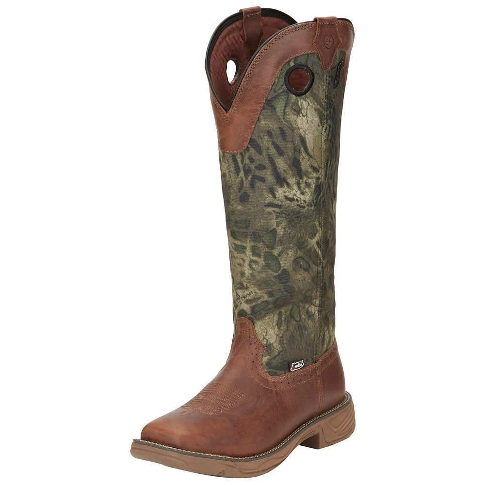 Justin Boots Men's Stampede Rush Strike Russet Woodlands Camo Snake Boot 1 Justin Boots Men's Stampede Rush Strike Russet Woodlands Camo Snake Boot