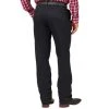 Wrangler Mens Riata Black Pleated Front Pants