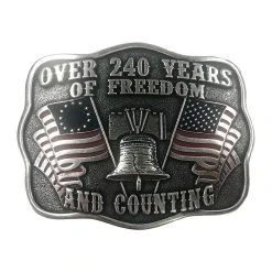 And West 240 Years Of Freedom Buckle