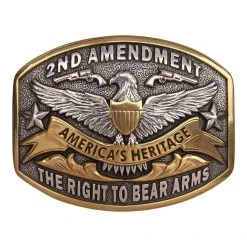And West 2nd Amendment, The Right To Bear Arms Buckle
