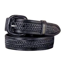 Vogt Silversmiths Vogt Black Basket Weave Belt