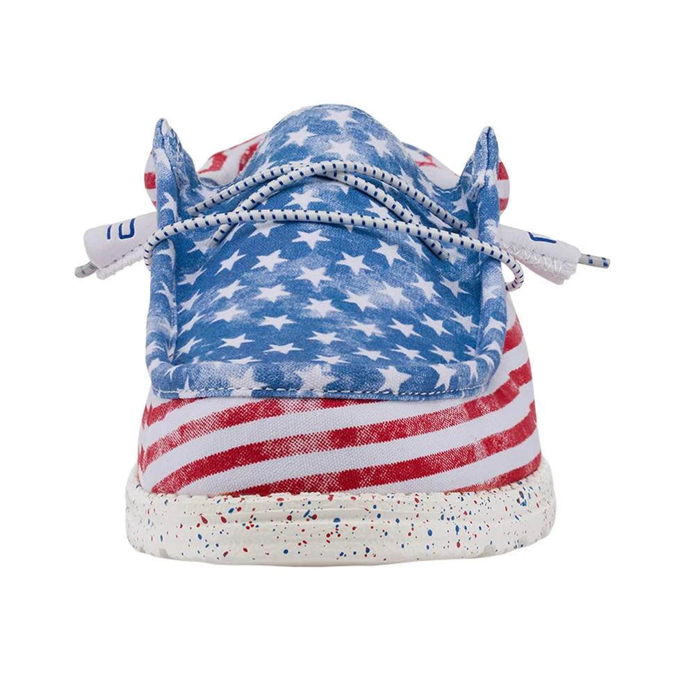 Heydude Mens Hey Dude Wally Stars & Stripes Casual 2 Heydude Mens Hey Dude Wally Stars & Stripes Casual - Image 2