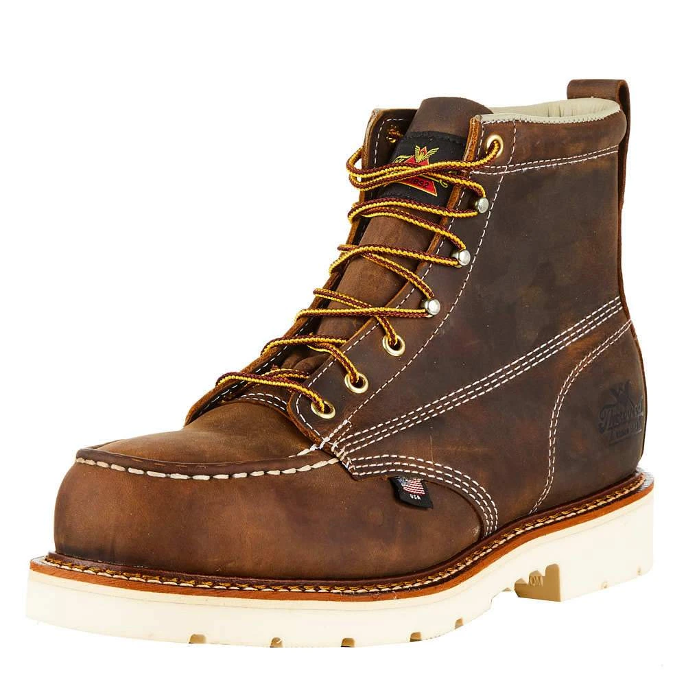 Weinbrennerusa Men`s Thorogood Crazy Horse 6` Steel Toe Lace Up Work Boot 1 Weinbrennerusa Men`s Thorogood Crazy Horse 6` Steel Toe Lace Up Work Boot