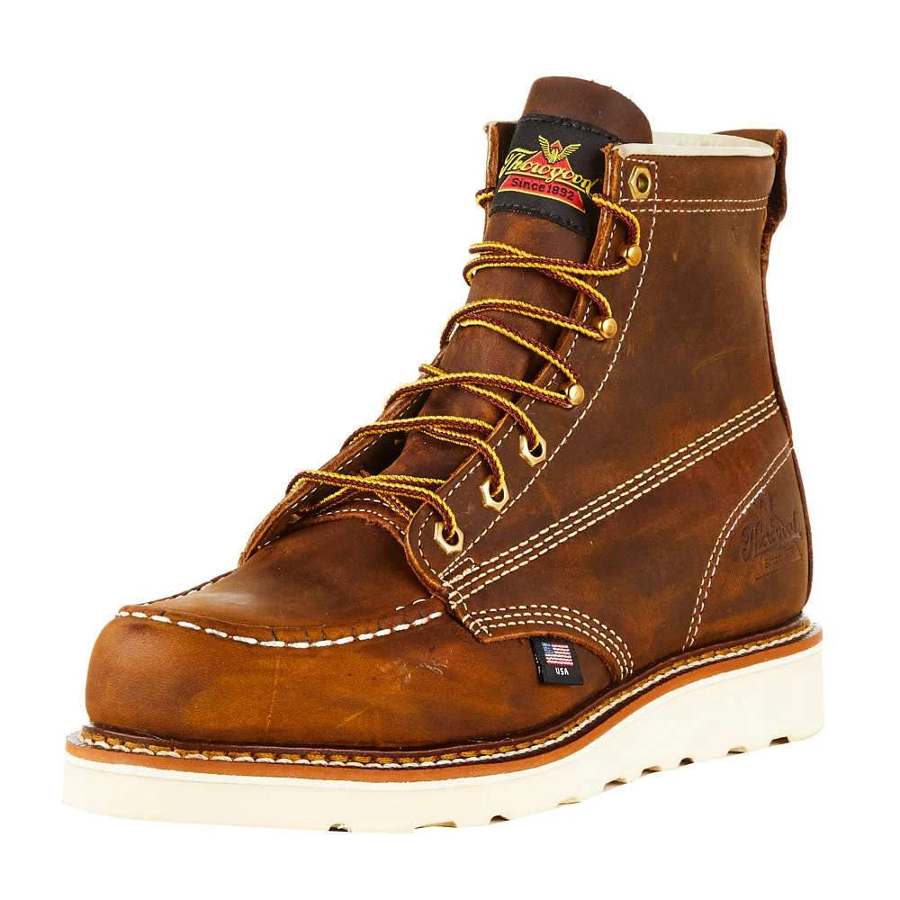 Weinbrennerusa Men`s Thorogood Crazy Horse 6` Soft Toe Lace Up Work Boot 1 Weinbrennerusa Men`s Thorogood Crazy Horse 6` Soft Toe Lace Up Work Boot