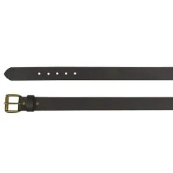 Men's JP West Dark Brown Bomber Leather Belt