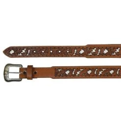 Men's JP West Ivory Inlay Tapered Belt